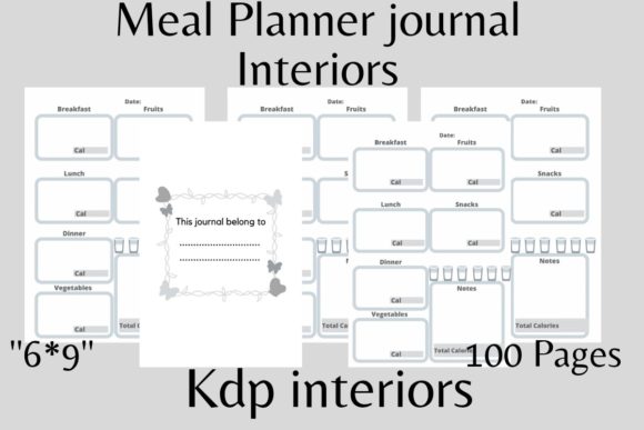 Designing Functional Meal Planner Journal KDP Interiors for Low-Content Publishing