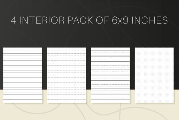 Elegant Pack KDP Interiors: Streamlined 6x9 Notebook Design