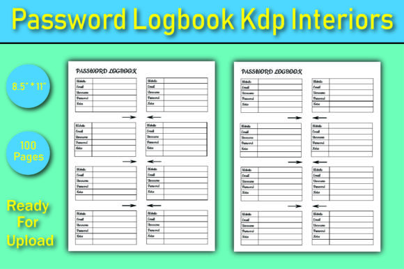 Evaluating Password Log Book KDP Interiors Vol - 02 for Low-Content Publishing
