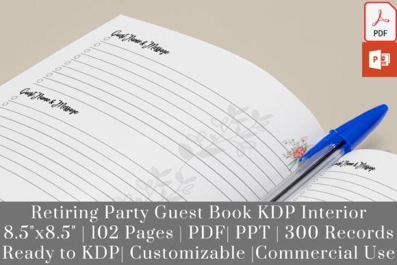 Evaluating Retiring Party Guest Book KDP Interiors for Print-on-Demand Publishing