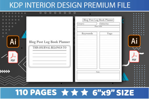 KDP Interiors Blog Post Log Book Planner: A Practical Tool for Content Creators