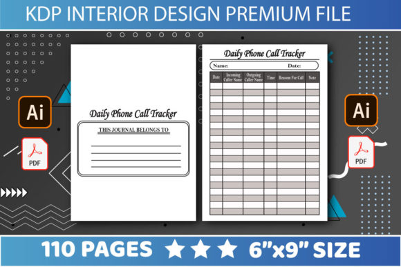 KDP Interiors Daily Call Log Book: A Practical Tool for Tracking Communication