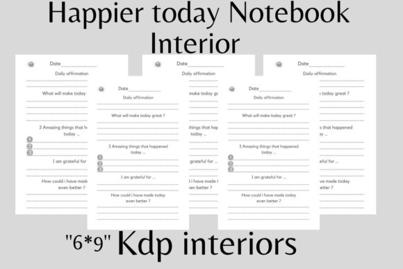 KDP Interiors Happier Today Notebook: Ready-to-Use Guide