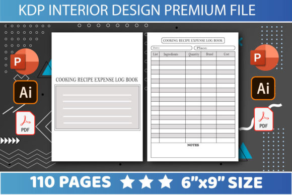 KDP Interiors Recipe Expense Log Book: A Practical Guide for Culinary Organization