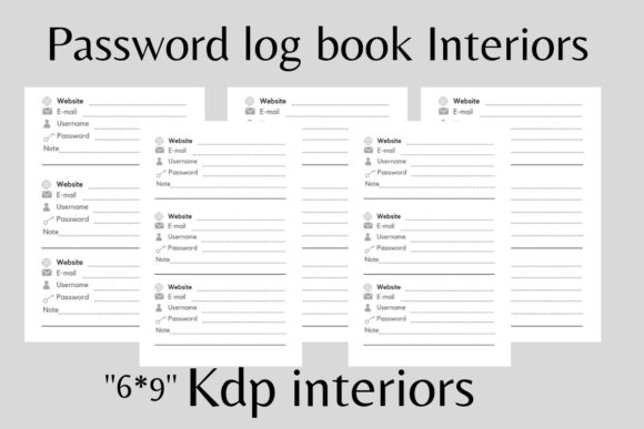 Password Logbook KDP Interiors: A Practical 6x9 Guide