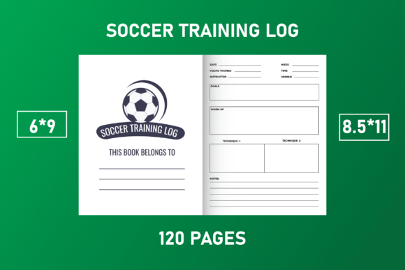 Soccer Training Logbook KDP Interiors for Publishers